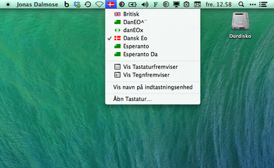 Esperanto-tastaturer til OSX menu Esperanto-tastaturer til OSX menu